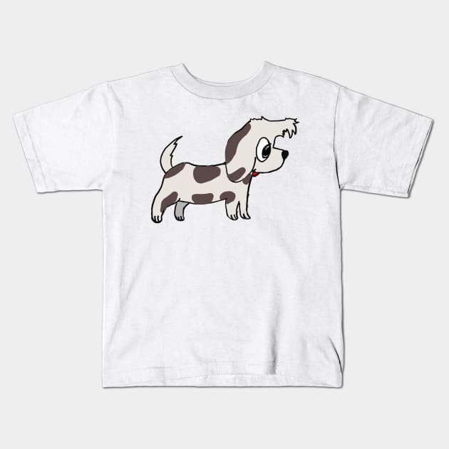 Cute Dog Kids T-Shirt by Joker & Angel